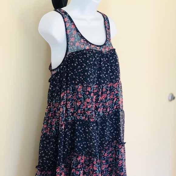 Kimchi Blue floral Boho lightweight babydoll mini dress size small - Picture 7 of 12